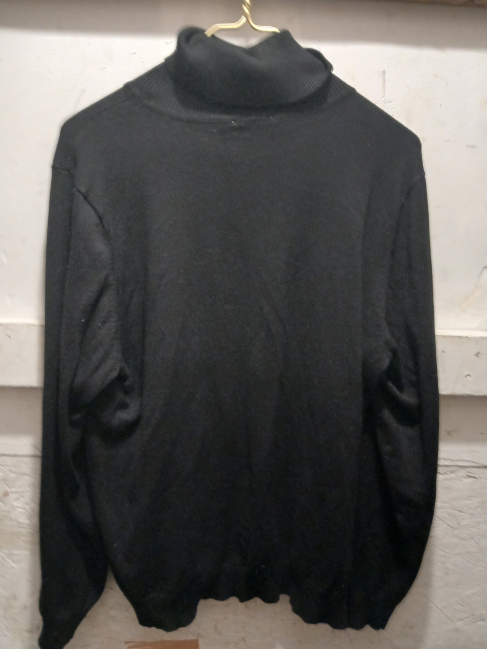 Calvin Klein Black Turtleneck Knit Sweater XL - Picture 5 of 6
